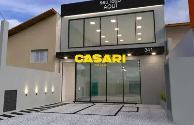 Salão para alugar, 300 m²- vila bastos - santo andré/sp