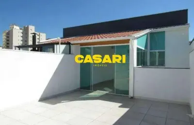 Cobertura com 2 dormitórios, 104 m² - venda ou aluguel - jardim bela vista - santo andré/sp