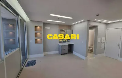 Sala para alugar, 33 m² - vila homero thon - santo andré/sp