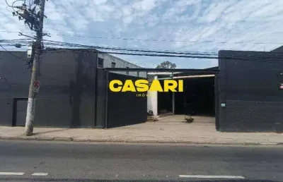 Galpão para alugar, 863 m² - paraíso - santo andré/sp