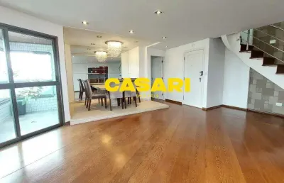 Cobertura com 3 dormitórios para alugar, 190 m² - nova petrópolis - são bernardo do campo/sp