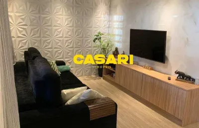 Sobrado com 3 dormitórios à venda, 171 m² - vila guarani - santo andré/sp