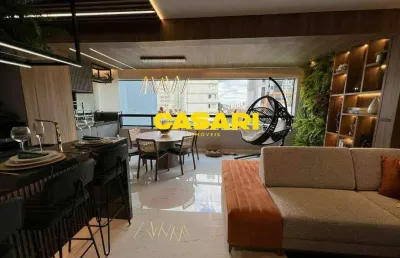 Apartamento com 3 dormitórios à venda, 112 m² - campestre - santo andré/sp
