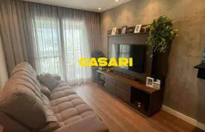 Apartamento reformado com 2 dormitórios e 70 m² à venda na vila lusitânia - são bernardo do campo/sp