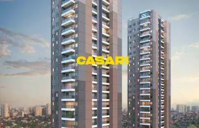 Apartamento com 3 dormitórios à venda, 87 m² - jardim - santo andré/sp