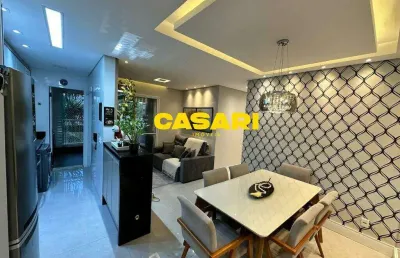 Apartamento com 3 dormitórios à venda, 74 m² - jardim hollywood - são bernardo do campo/sp