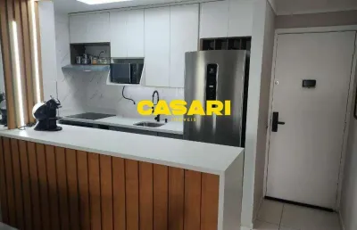Apartamento com 3 dormitórios à venda, 68 m² - campestre - santo andré/sp