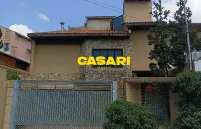 Sobrado com 5 dormitórios à venda, 376 m² - parque espacial - são bernardo do campo/sp