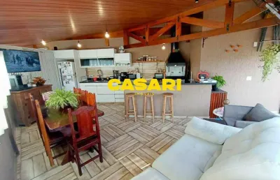 Cobertura com 3 dormitórios à venda, 154 m² - vila boa vista - santo andré/sp