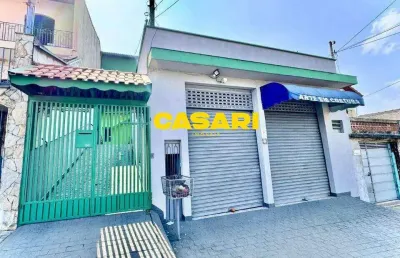 Sobrado com 4 dormitórios e 2 salões comerciais à venda na vila junqueira – santo andré/sp