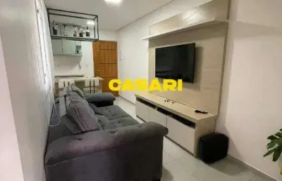 Cobertura com 2 dormitórios à venda, 90 m² - vila vitória - santo andré/sp