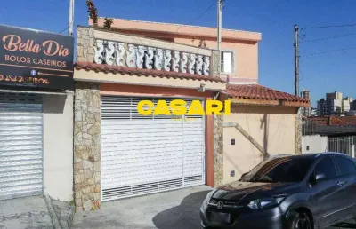 Sobrado com 3 dormitórios à venda, 187 m² - jardim stella - santo andré/sp