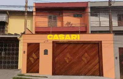 Sobrado com 3 dormitórios à venda, 236 m² - vila valparaíso - santo andré/sp