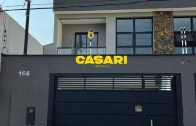 Casa térrea com 3 dormitórios e 3 vagas à venda no jardim santo antônio – santo andré/sp