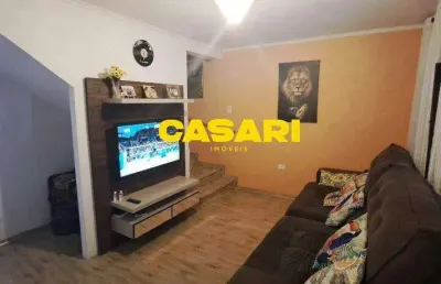 Sobrado com 3 dormitórios à venda, 133 m² - rudge ramos - são bernardo do campo/sp