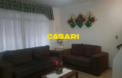 Sobrado com 3 dormitórios à venda, 168 m² - jardim cristiane - santo andré/sp