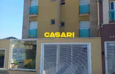 Cobertura com 2 dormitórios à venda, 98 m² - vila camilópolis - santo andré/sp