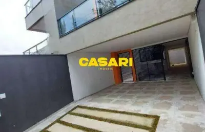 Sobrado de alto padrão à venda no jardim paraíso – 3 suítes, varanda gourmet e 4 vagas em santo andré