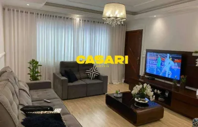 Casa assobradada com 3 dormitórios e 2 suítes à venda no centro de são bernardo do campo – 215 m²