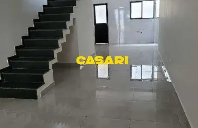 Sobrado novo com 3 suítes à venda no jardim stella – santo andré/sp