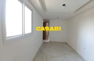 Cobertura com 2 dormitórios à venda, 54 m² - jardim progresso - santo andré/sp