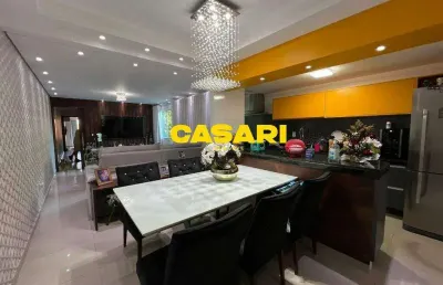 Cobertura com 3 dormitórios à venda, 200 m² - vila lucinda - santo andré/sp