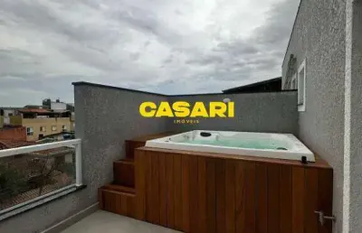 Cobertura com 2 dormitórios à venda, 120 m² por r$ 700.000,00 - vila linda - santo andré/sp