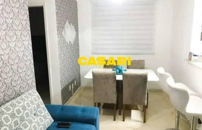 Apartamento 2 dormitórios com vaga e lazer à venda na vila homero thon – santo andré/sp