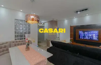Apartamento com 2 dormitórios à venda, 77 m² - parque das nações - santo andré/sp