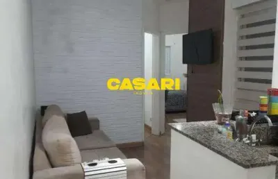 Apartamento com 2 dormitórios à venda, 40 m² - vila lutécia - santo andré/sp