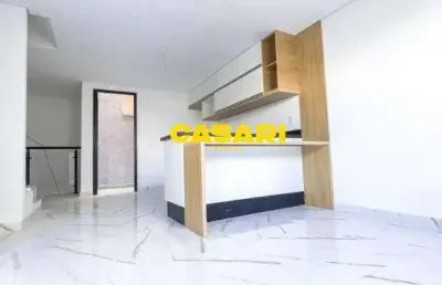 Sobrado triplex com 3 dormitórios à venda – 140m², piscina e depósito – campestre, santo andré