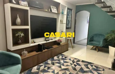 Sobrado com 3 dormitórios à venda – 230m², área gourmet e varanda – vila camilópolis, santo andré