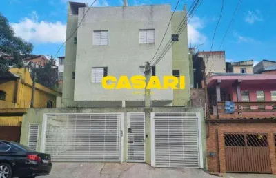 Cobertura com 2 dormitórios à venda, 86 m² - vila lutécia - santo andré/sp