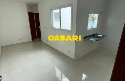 Cobertura com 2 dormitórios à venda, 80 m² - jardim milena - santo andré/sp