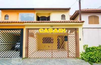 Sobrado com 3 dormitórios à venda, 231 m² - vila homero thon - santo andré/sp