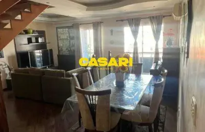 Cobertura à venda, 178 m² - 3 dormitórios (2 suítes), área gourmet, 3 vagas - baeta neves - são bernardo do campo/sp