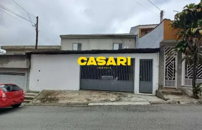 Sobrado com 2 dormitórios e salão de festas à venda no assunção – 305 m² em são bernardo do campo