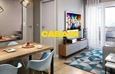 Apartamento com 2 dormitórios à venda, 53 m² - vila tibiriçá - santo andré/sp