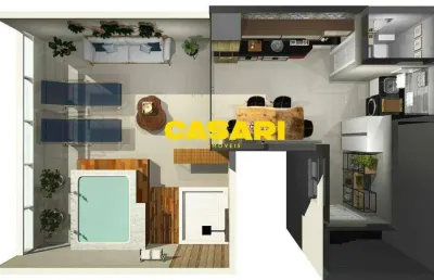 Cobertura 2 dormitórios à venda no campestre – santo andré/sp | 104 m² com suíte e vaga
