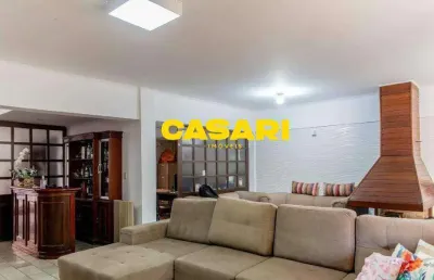 Sobrado com 5 dormitórios e espaço gourmet à venda no jardim, santo andré – 291 m²