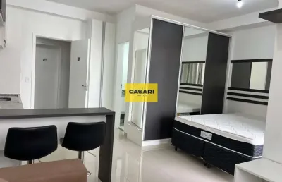 Loft com 1 dormitório semi mobiliado- jardim do mar - ótima localização