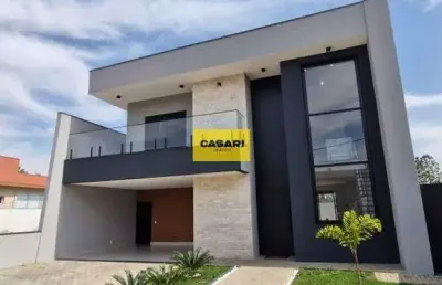 Excelente sobrado novo em condomínio fechado no centro de boituva/sp
