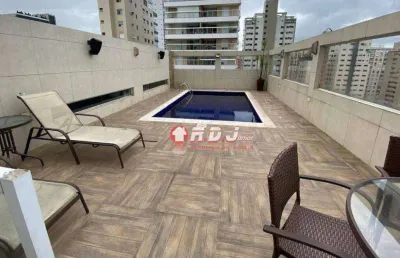 Cobertura com 3 dormitórios à venda, 343 m² por r$ 3.170.000,00 - embaré - santos/sp