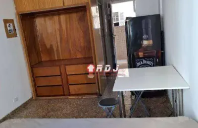 Kitnet com 1 dormitório para alugar, 28 m² por r$ 2.100,00/mês - josé menino - santos/sp
