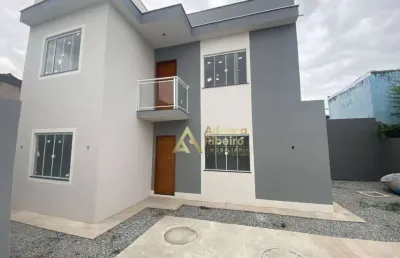 Casa com 3 dormitórios à venda, 90 m² por r$ 390.000,00 - village rio das ostras - rio das ostras/rj