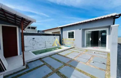Casa com 2 dormitórios à venda, 75 m² por r$ 290.000 - unamar - cabo frio/rj