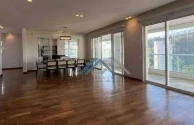Apartamento com 4 dormitórios, sendo 3 suítes à venda, 284 m² por r$ 3.500.000 - edifício penthouses - santana de parnaíba/sp