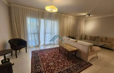Apartamento semimobiliado com 3 dormitórios, sendo 2 suítes para alugar, 140 m² por r$ 14.200/mês - edifício parque tamboré - santana de parnaíba/sp