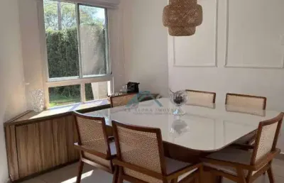 Casa mobiliada com 3 dormitórios, sendo 1 suíte à venda, 220 m² por r$ 1.750.000 - quintas de tamboré - santana de parnaíba/sp