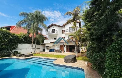 Casa semimobiliada com 4 suítes, 520 m² - venda por r$ 7.900.000 ou aluguel por r$ 37.000/mês - alphaville 01 - barueri/sp